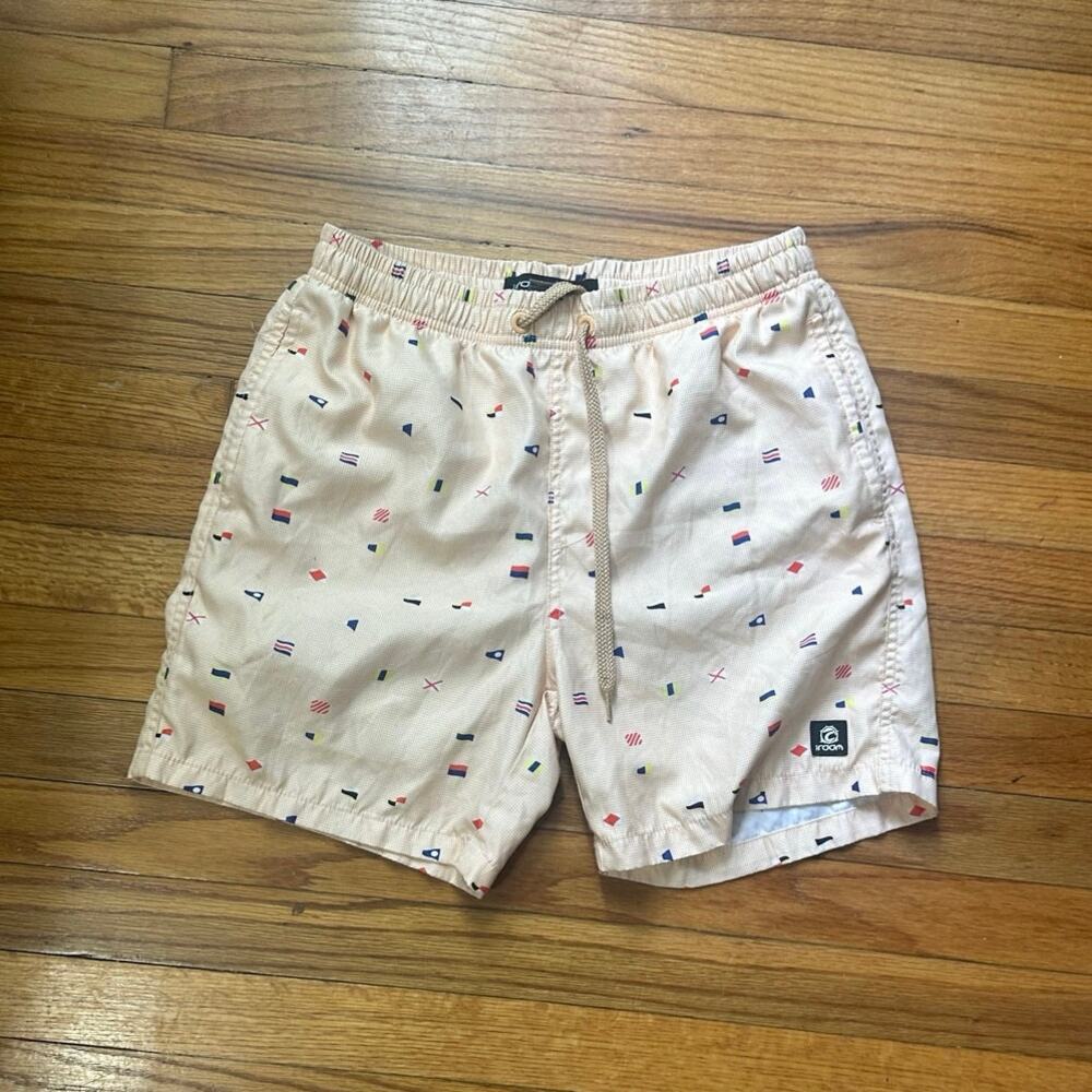The Room Men’s Volley Shorts Printed Elastic Waist Size S